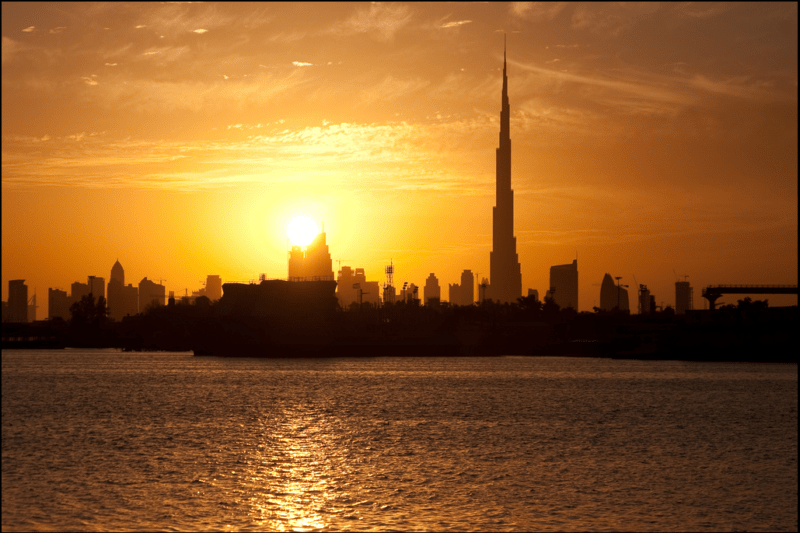 Dubai Sunset Burj Kalifa
