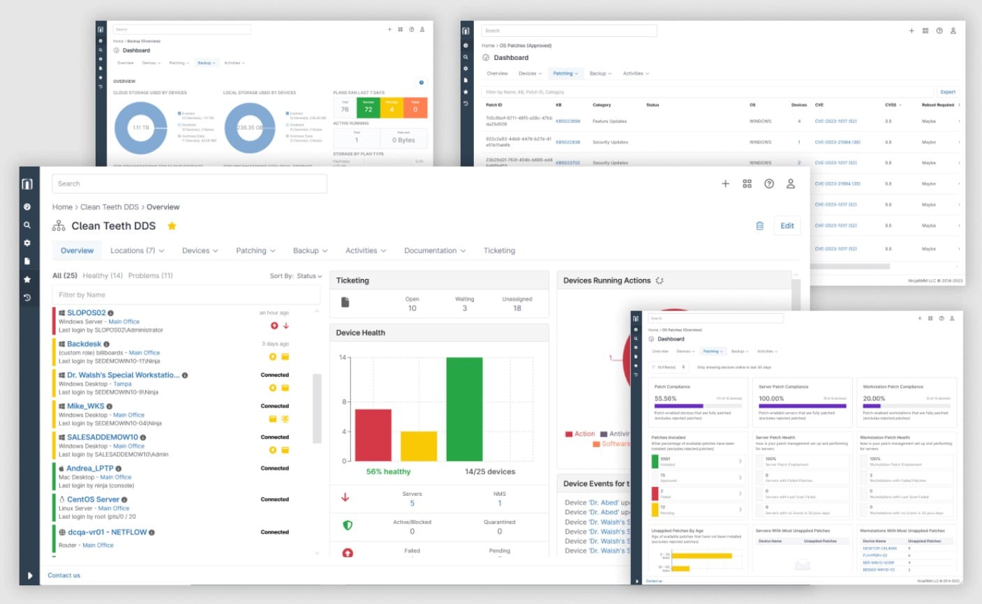 NinjaOne Endpoint Management configuration and backup