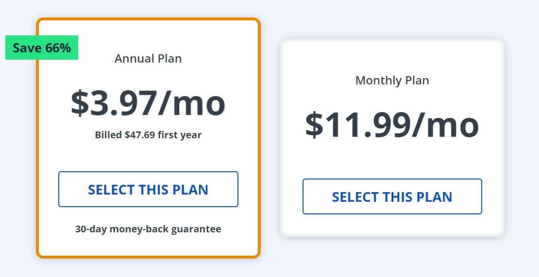 StrongVPN Pricing