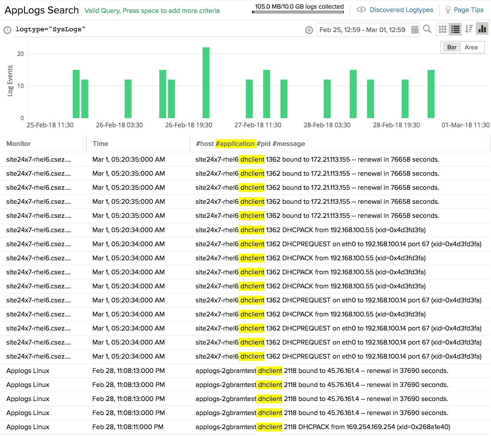 applogs-application-highlighted