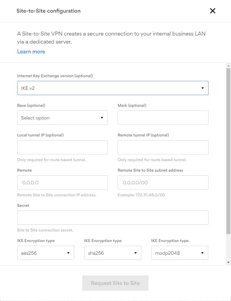 nordlayer site to site