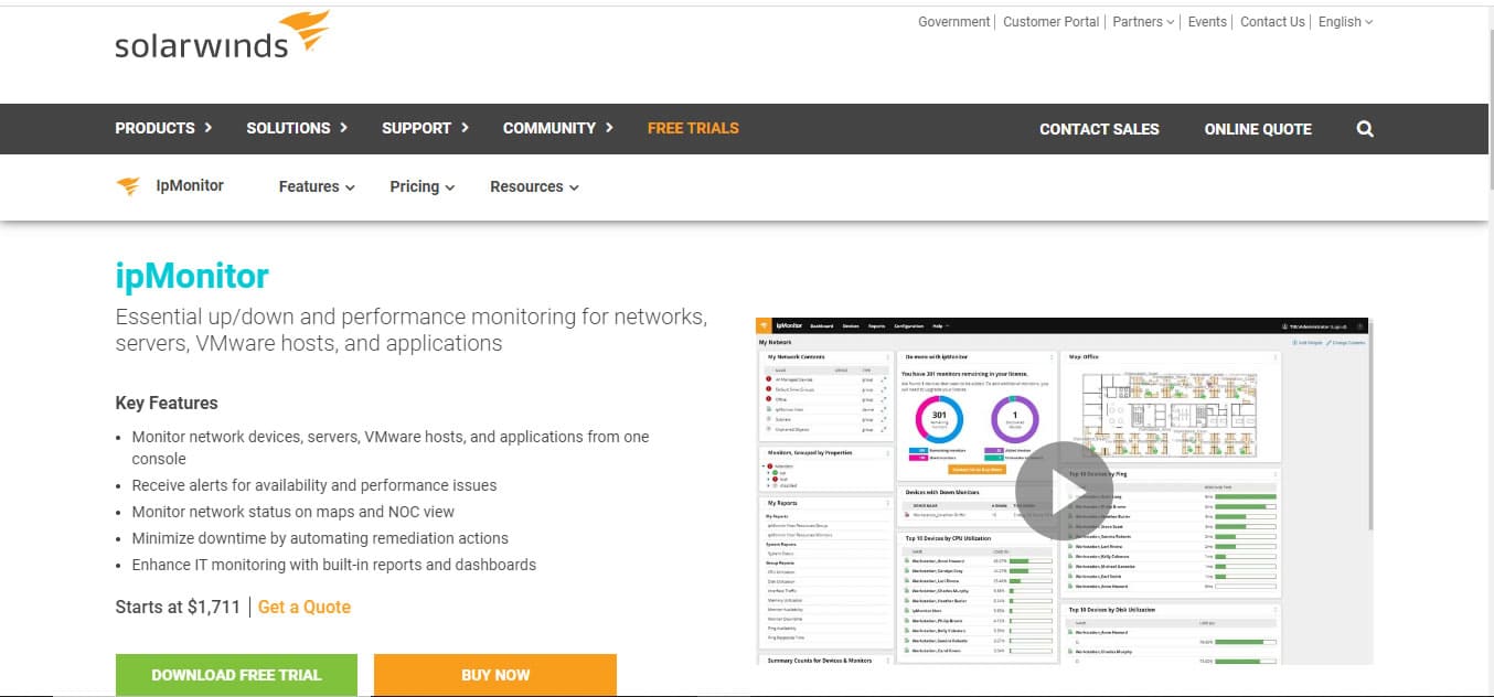 SolarWinds ipMonitor