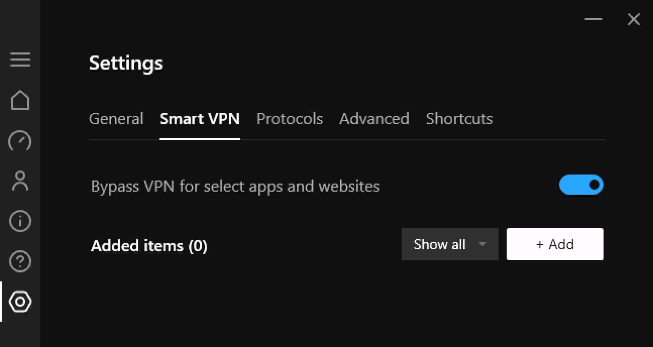 HSS - App - Settings