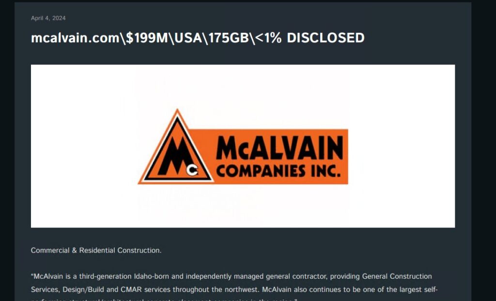 mcalvain cactus ransomware