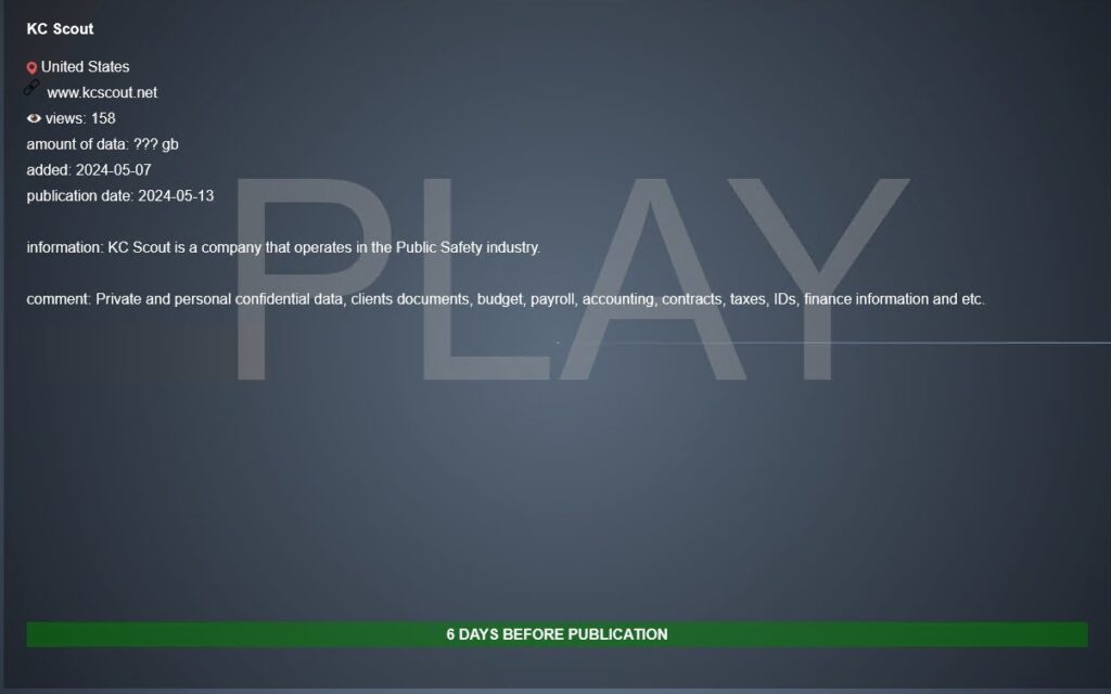 kc scout play ransomware
