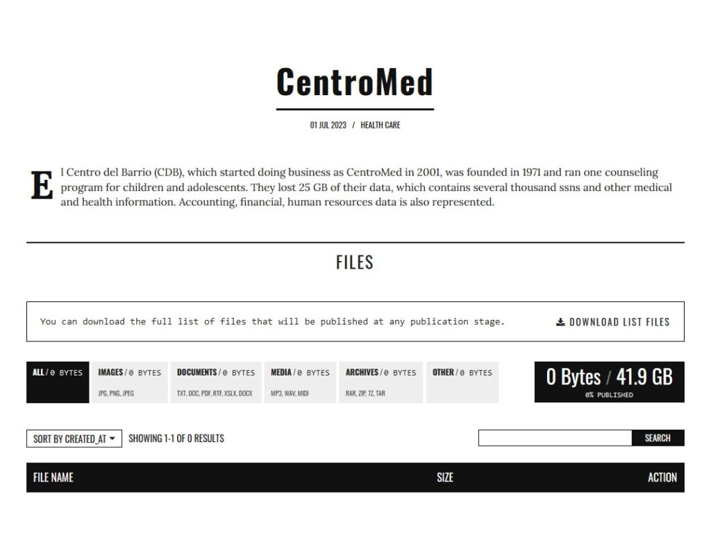 centromed ransomware