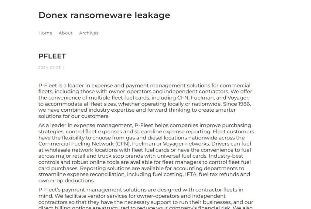 p fleet ransomware
