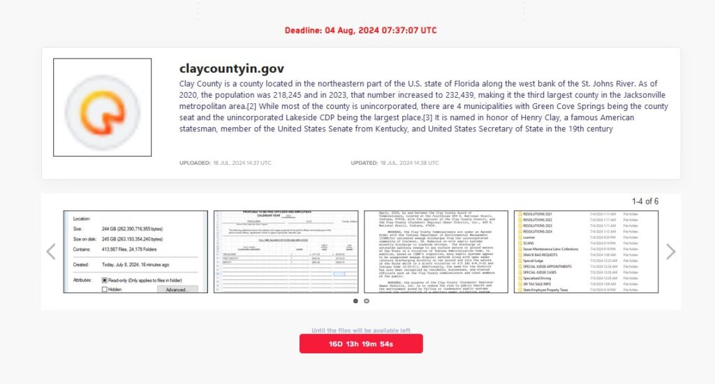 clay county lockbit ransomware