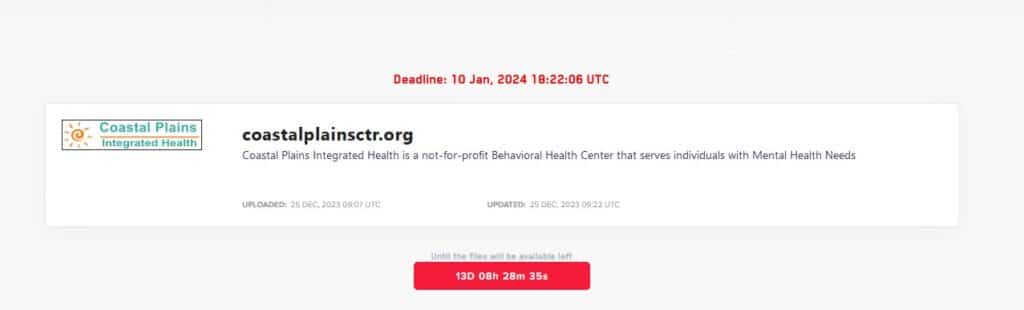 coastal plains ransomware