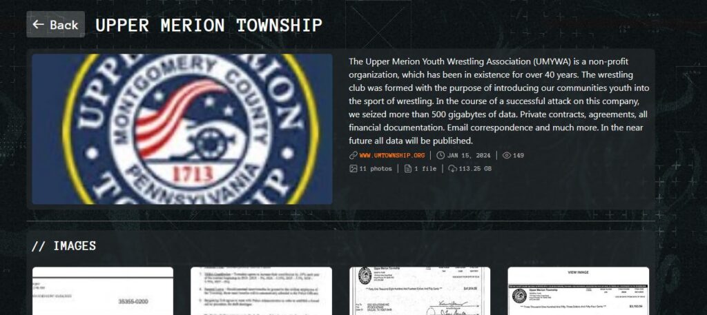 upper merion qilin ransomware