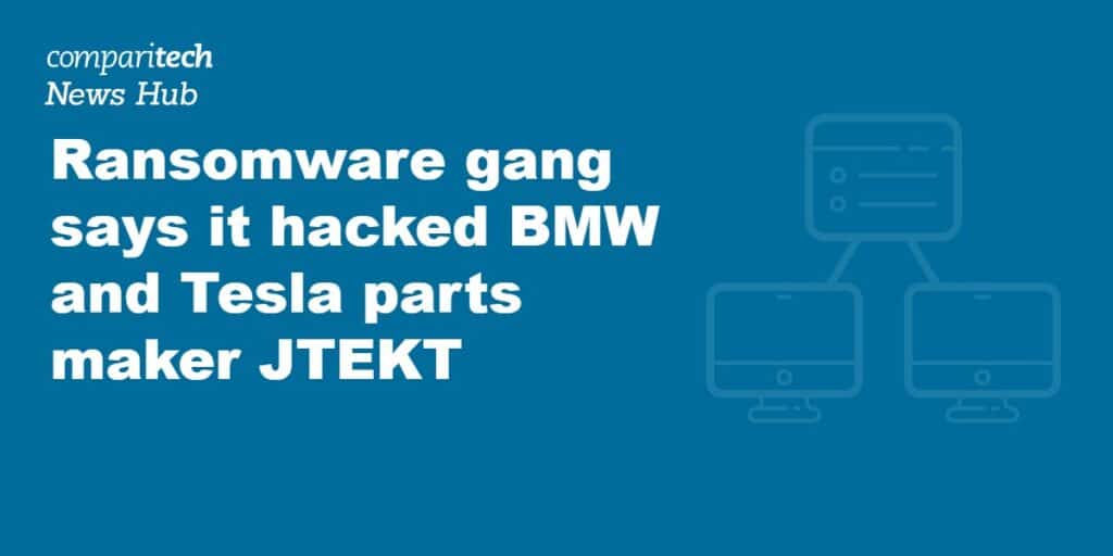 Ransomware gang says it hacked BMW and Tesla parts maker JTEKT