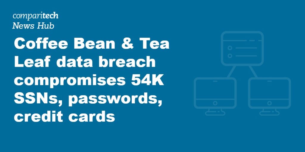 Coffee Bean & Tea Leaf data breach compromises 54K SSNs, passwords, credit cards