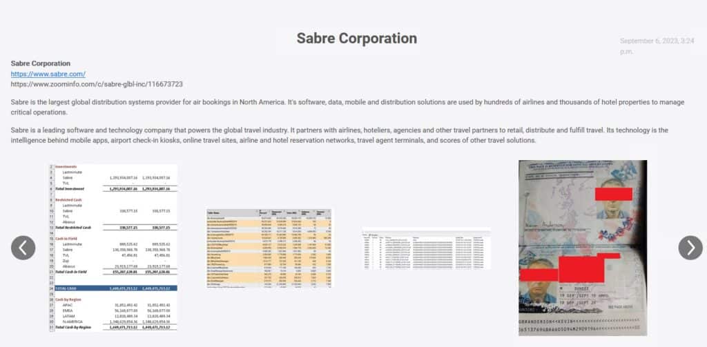 sabre dunghill leak