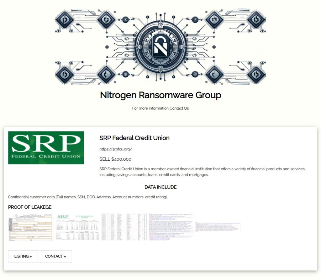 srp fcu ransomware