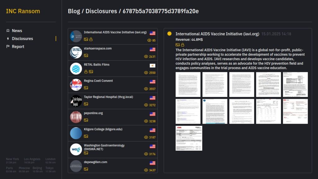 iavi inc ransomware