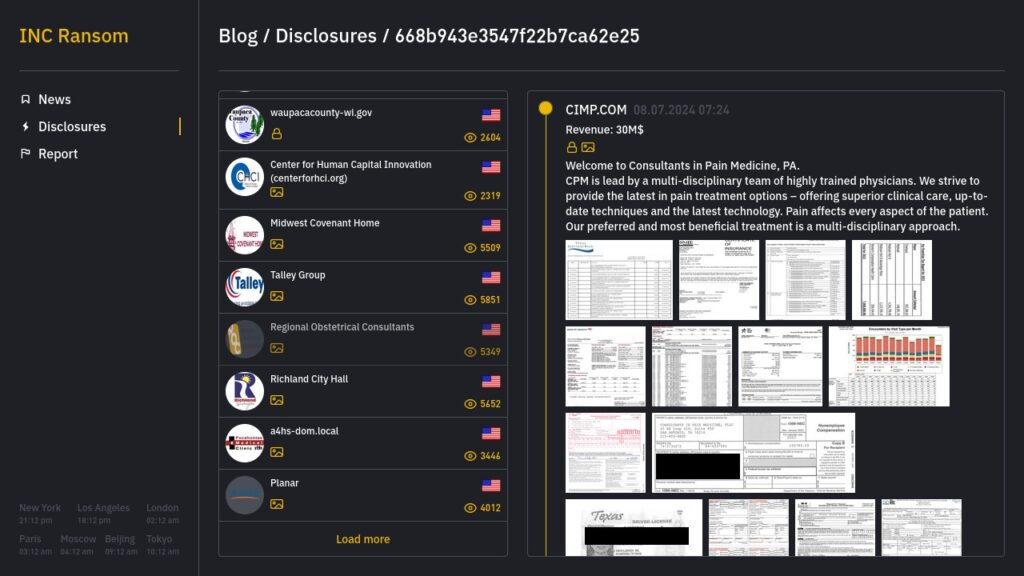 san antonio pain management ransomware 