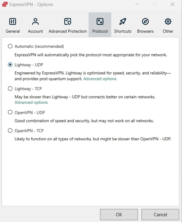 ExpressVPN Protocols