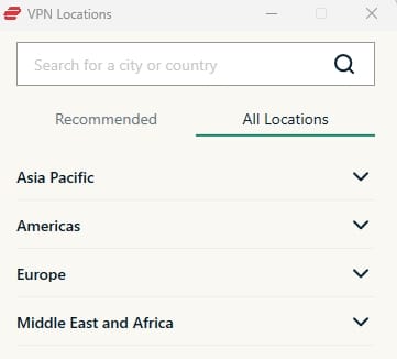 Server Locations