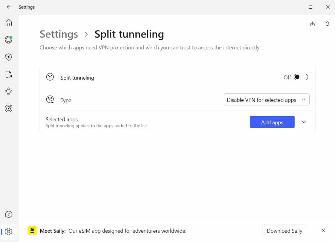 Split Tunneling